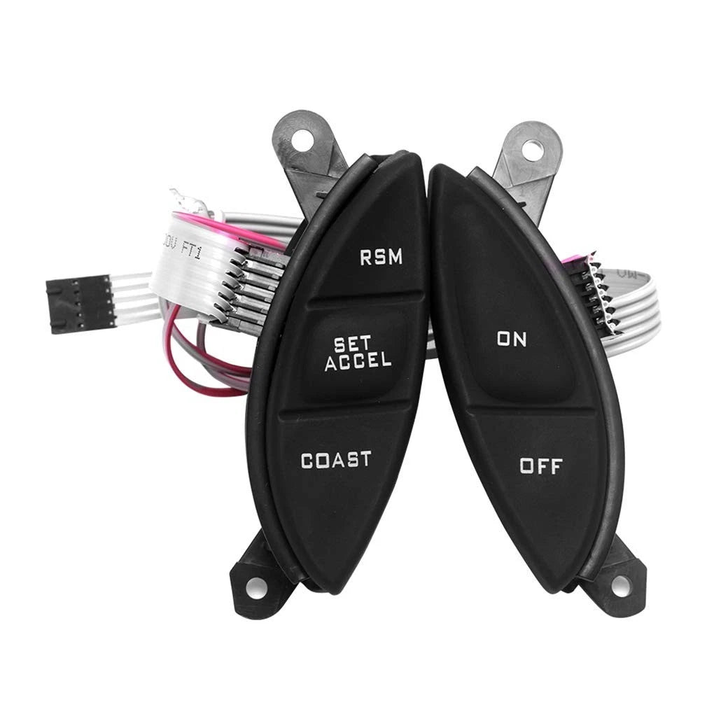 Steering Wheel Mounted Cruise Control Switch Buttons Kit Replacement Fit for 199