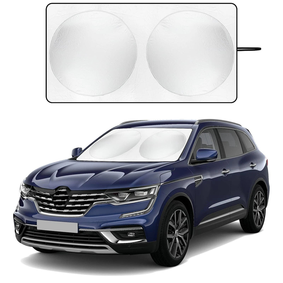 Car Windshield Sun Shade 63x34 UV Blocker Foldable Heat Shield for SUV