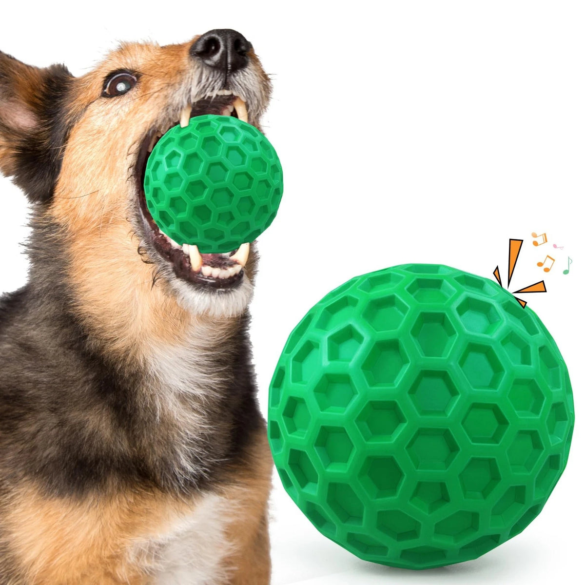 Tough Dog Chew Toys for Aggressive Chewers, Indestructible Dog Balls for Aggress