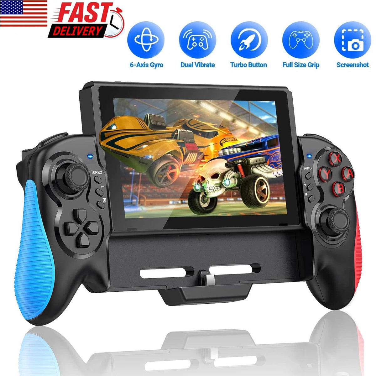 Gamepad Dual Vibration Handheld Controller For Nintendo Switch Joy-Con Game Grip