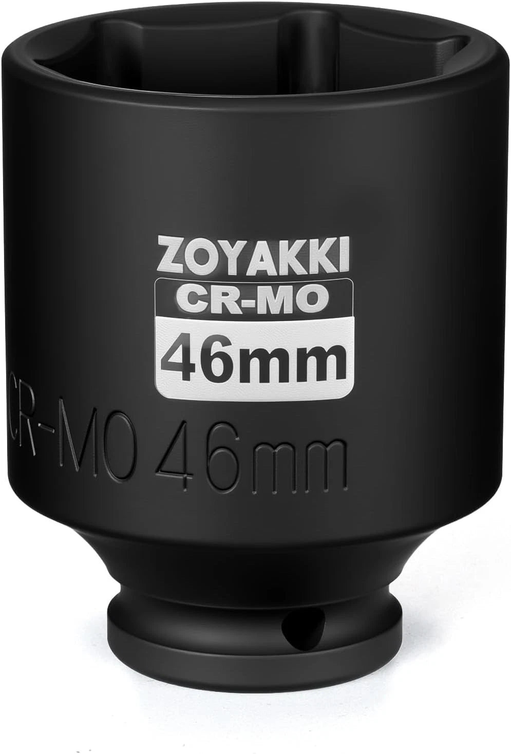High-Precision 46mm 1/2 Inch Drive Impact Socket with Laser-Etched Markings