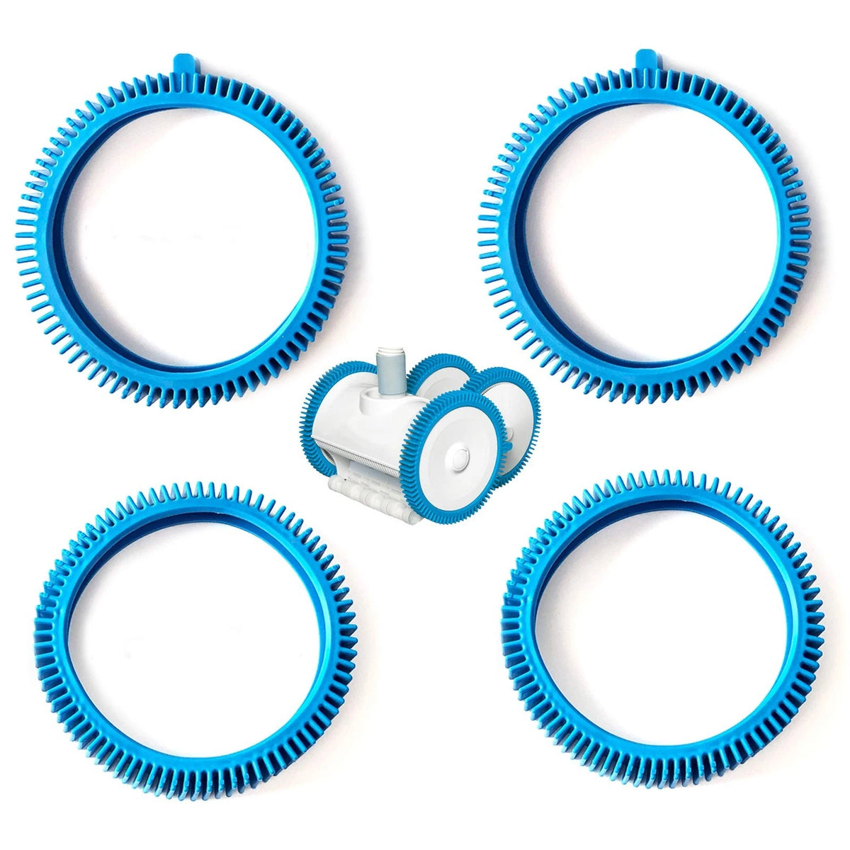 AR-PRO Pool Cleaner Front Tire and Rear Tire Combo Kit, Compatible with Poolverg