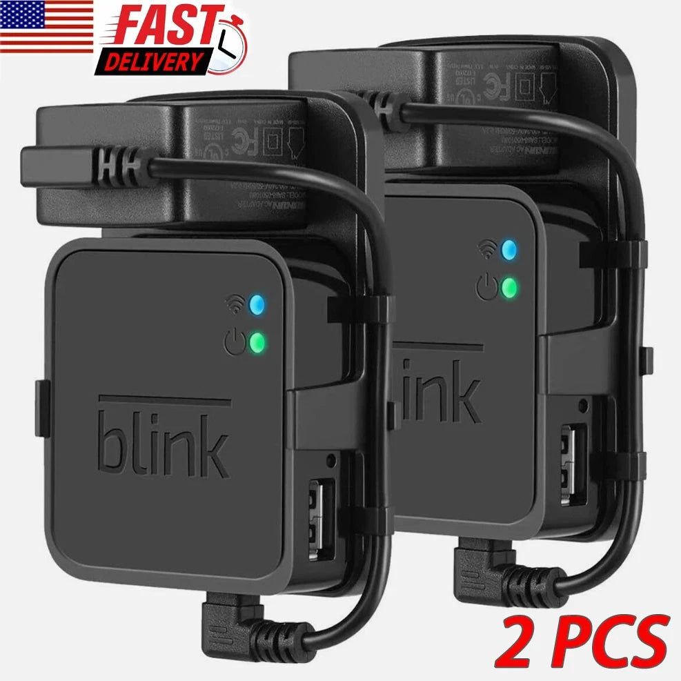 2X Outlet Wall Mount Fit For Blink Sync Module 2, Simple Mounting Bracket Holder