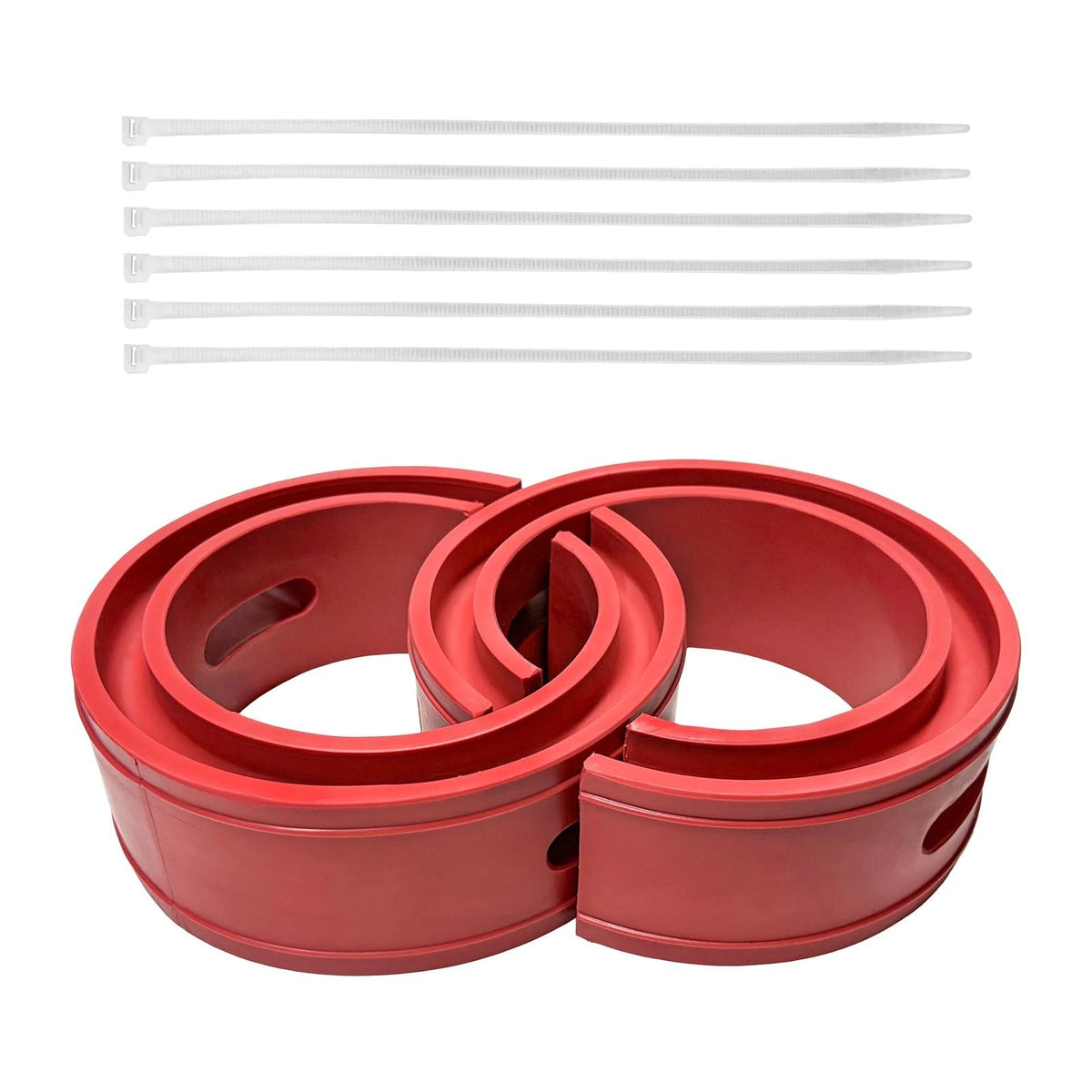 2 PCS Rubber Coil Spring Spacer for Car, Heavy Duty Round Coils Springs Boosters