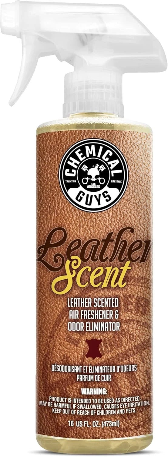 Chemical Guys AIR_102_16 Leather Scent Premium Air Freshener and Odor Eliminator