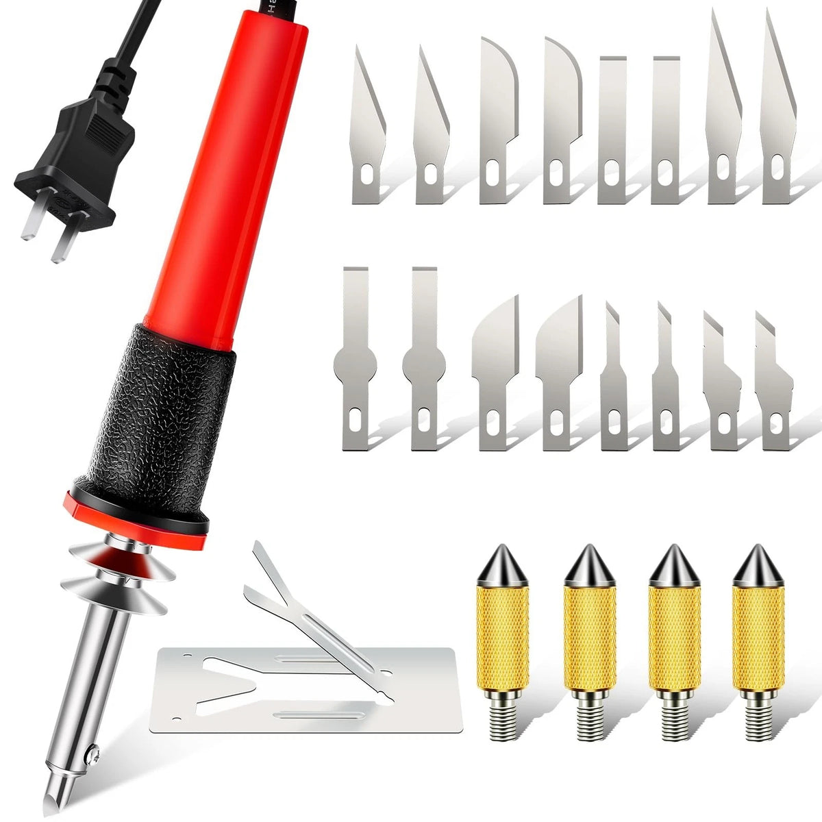 22 Pieces Electric Hot Knife Cutter Tool Kit Include Hot Knife Plastic Cutter Wi