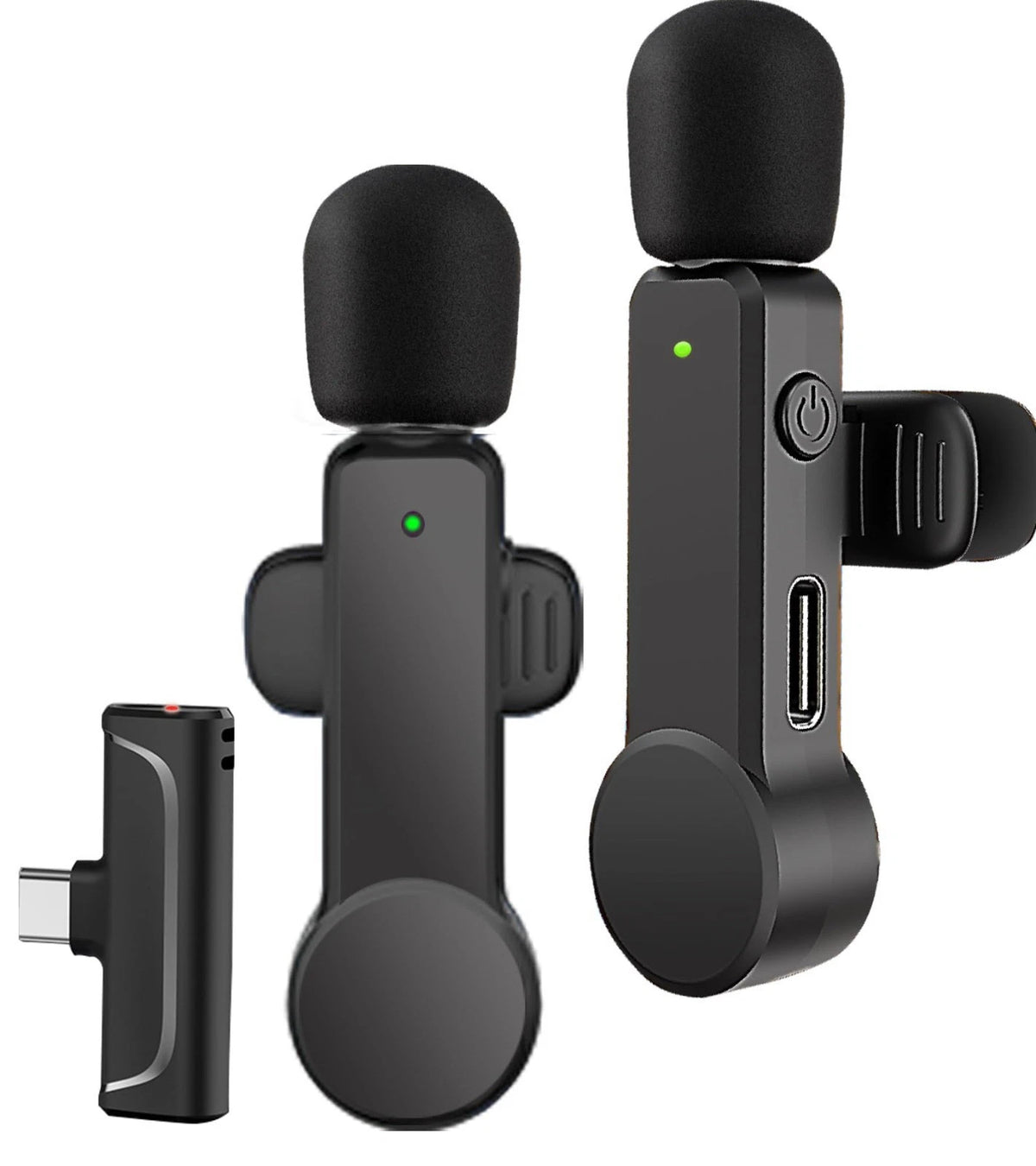 2 Pack Lavalier Microphone USB C Wireless Lav Mic for Android Phone Noise...