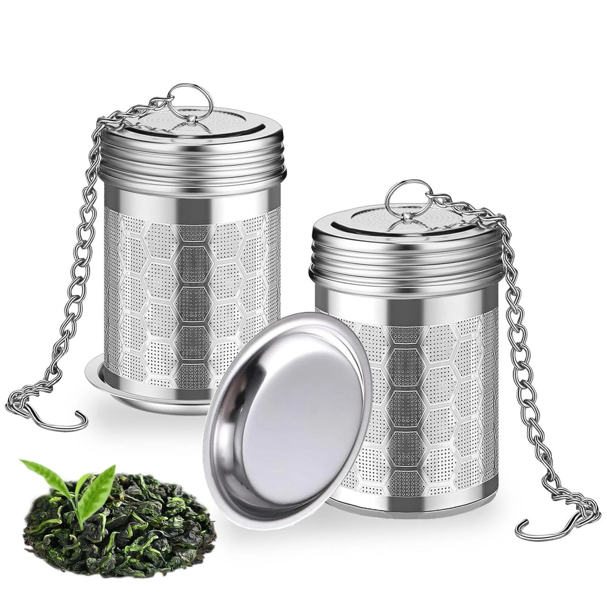 2 Pack Tea Infuser for Loose Tea, Extra Fine Mesh Tea Strainers Teapot Cups