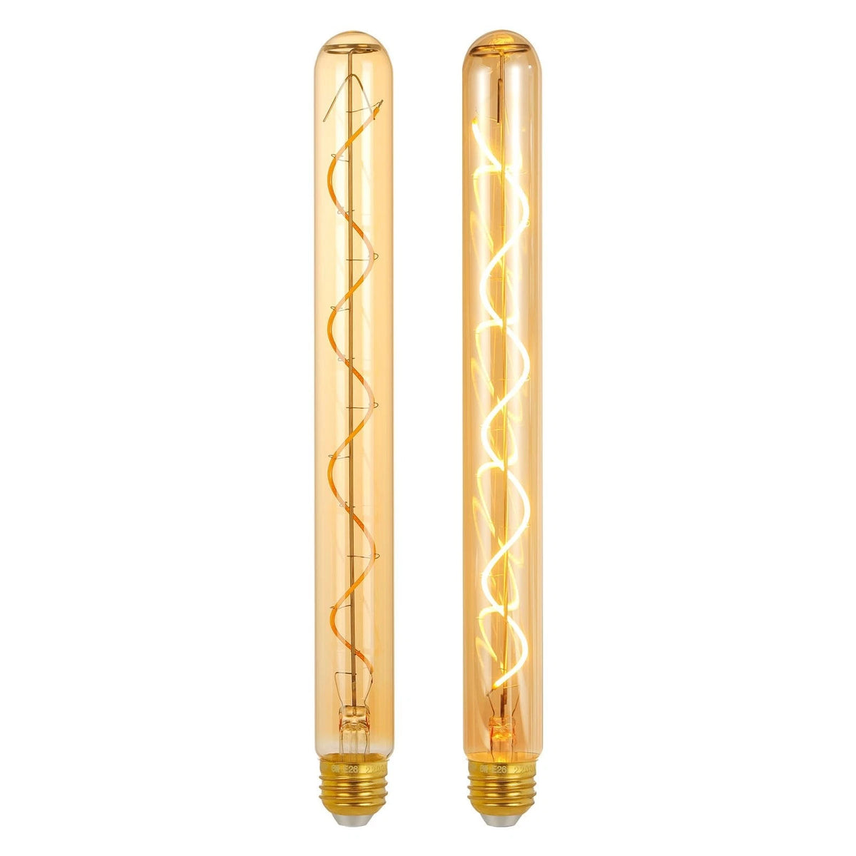 E26 T10 12 Inch Long Tubular LED Edison Bulbs, 6W(60W Eqv) 120V, 2200K Ultra Wa