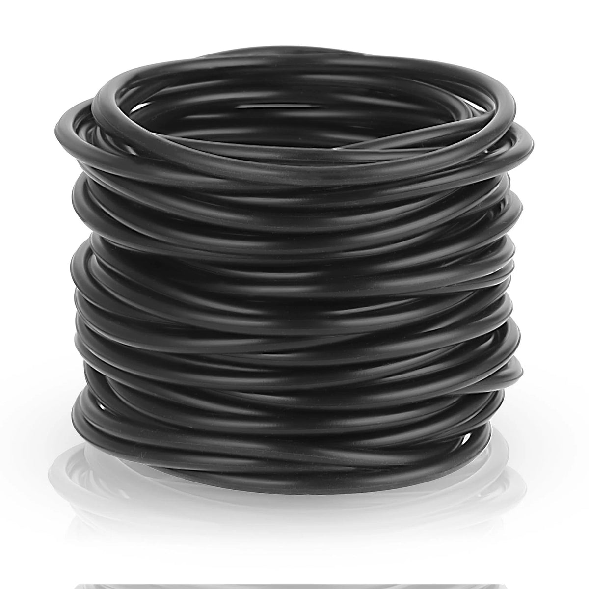40 Pieces Black Silicone Jelly Bracelets Stretchy 80S Gummy Silicone Wristbands