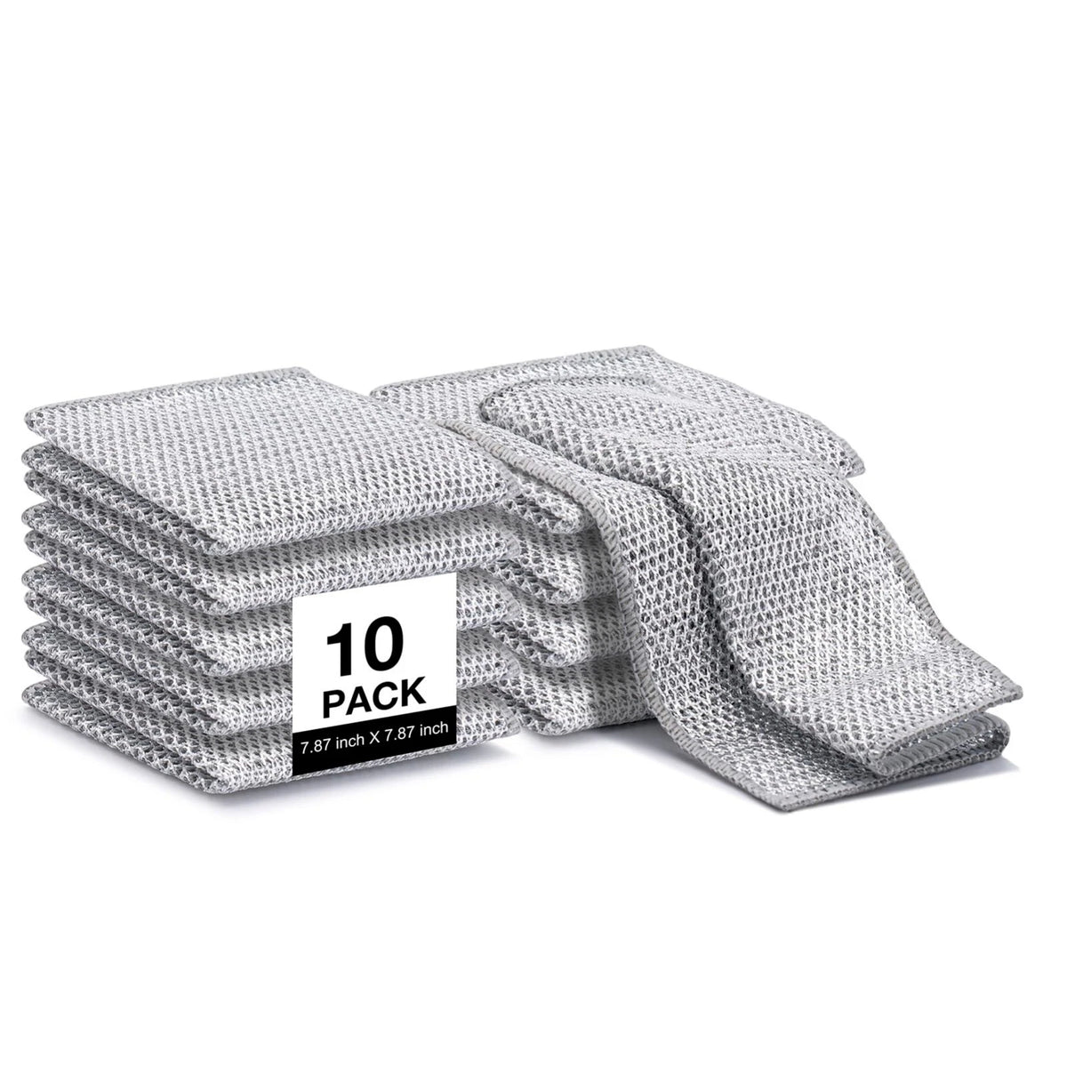 Non Scratch Wire Dishcloth, Multipurpose Wire Dishwashing Rag for Wet and Dry, M