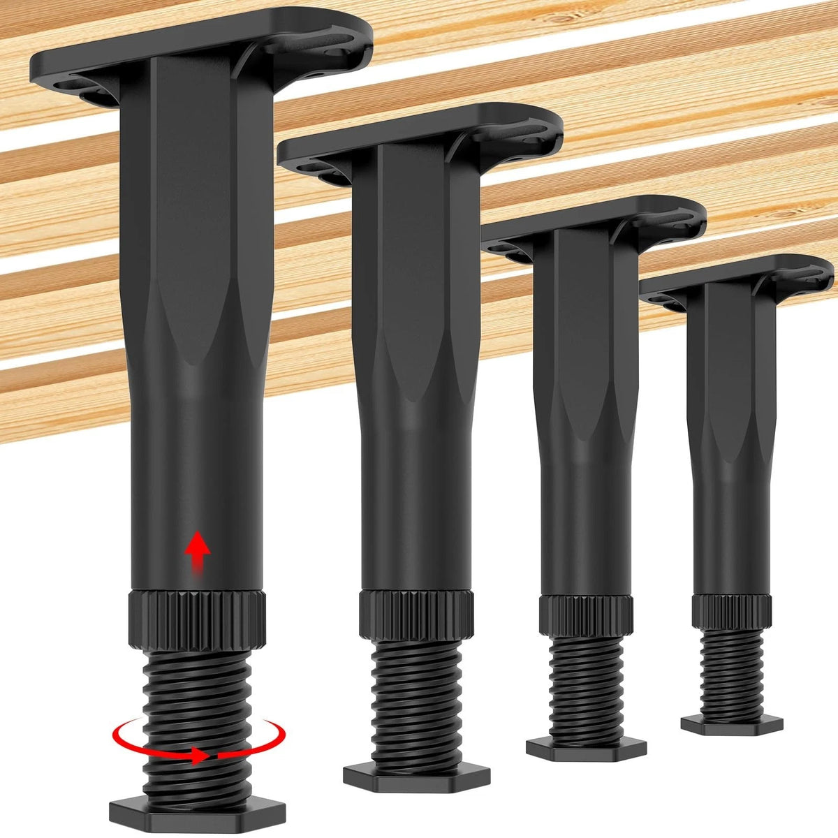 4PCS Adjustable Bed Frame Support Legs (8.3