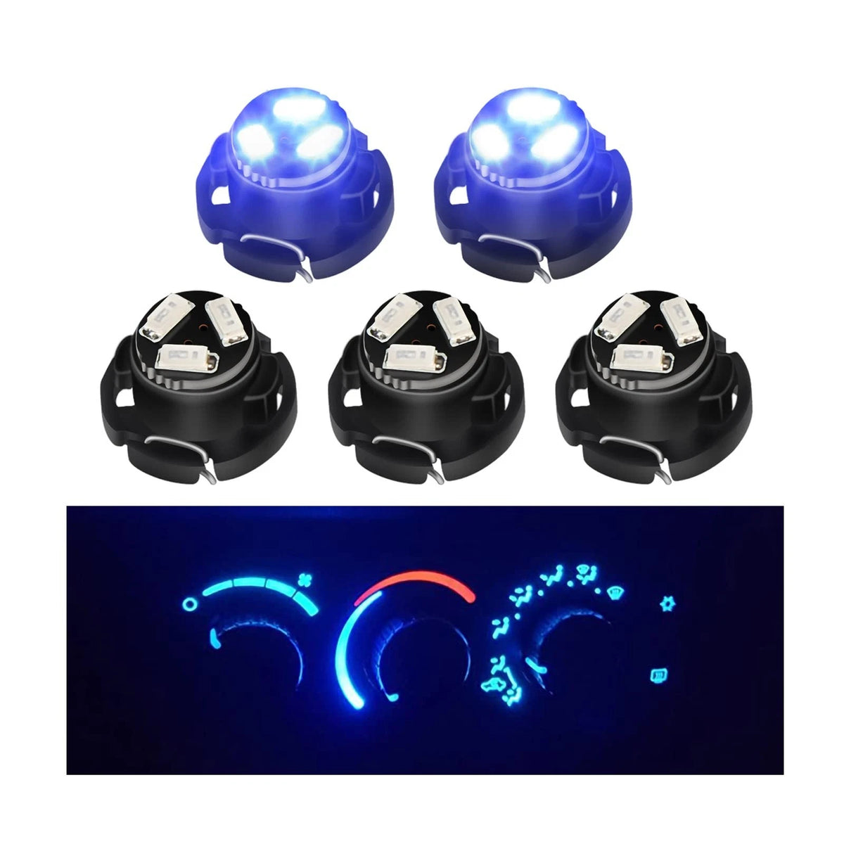 LED Bulb Kit for AC Climate Heater Control Compatible with 2003 to 2008 Dodge