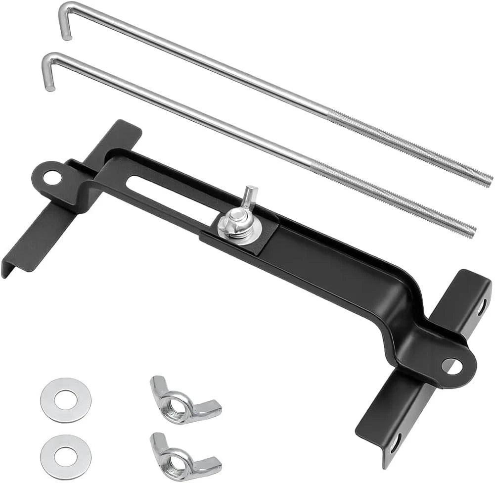 Premium Adjustable Battery Hold down for Tray, Universal Adjustable Battery Cros