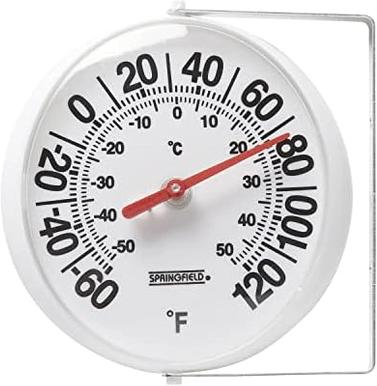 Big and Bold Thermometer with Mounting Bracket, Indoor Outdoor Thermometer, E...