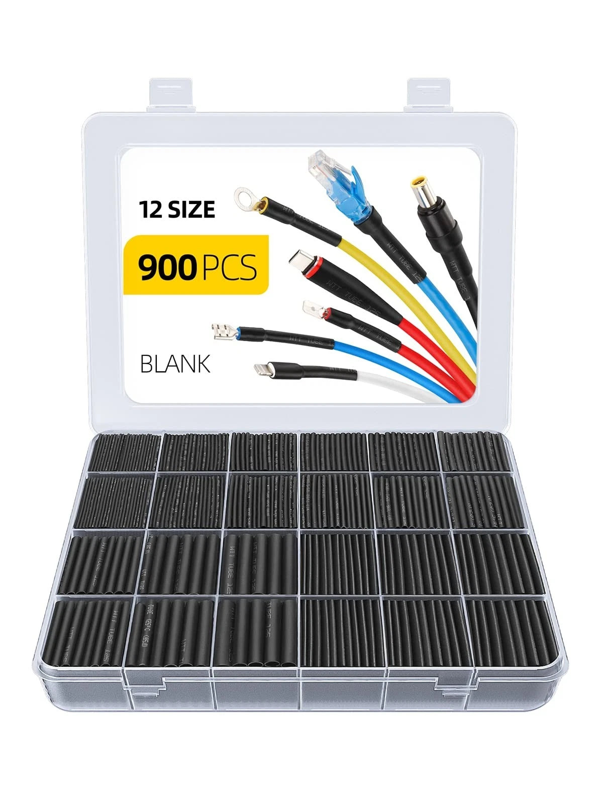 Tubo Termorretractil De 900 Piezas Aislamiento De Cable Electrico Termoencogible