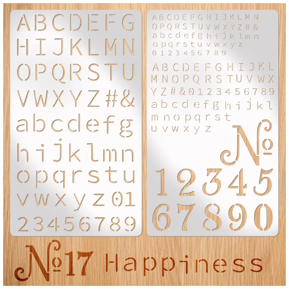 Metal Engraving Stencils Small Letters Numbers Alphabet Templates DIY Art