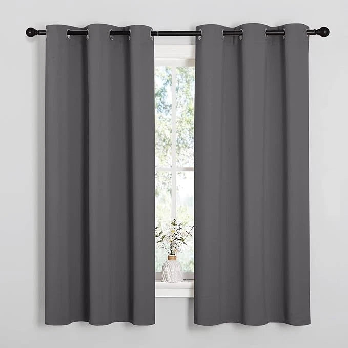 Thermal Insulated Grommet Blackout Curtains for Bedroom (2 Panels, W42