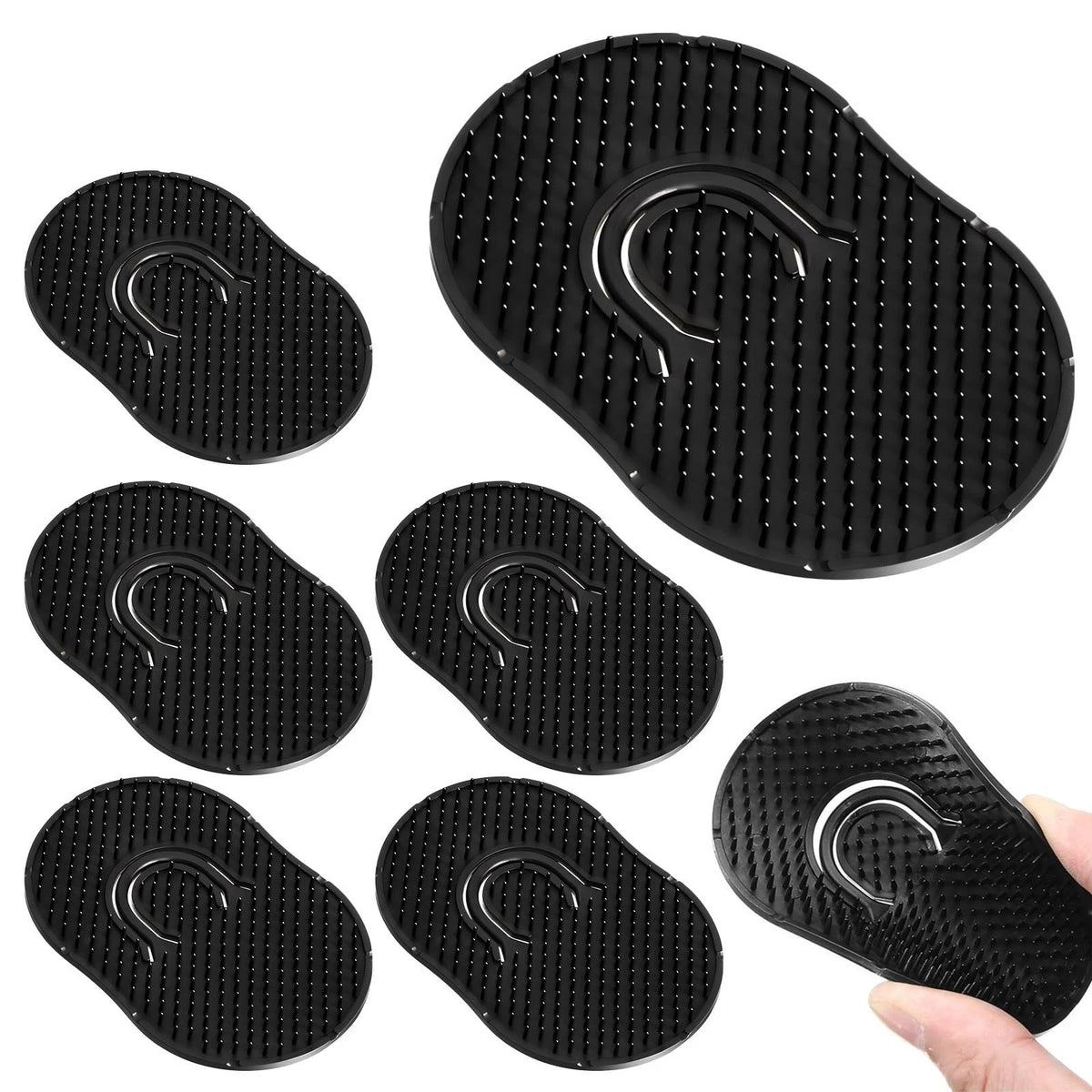 6Pcs Pocket Combs for Men - Soft Palm Combs Round Hair Comb for Men Portable Tra