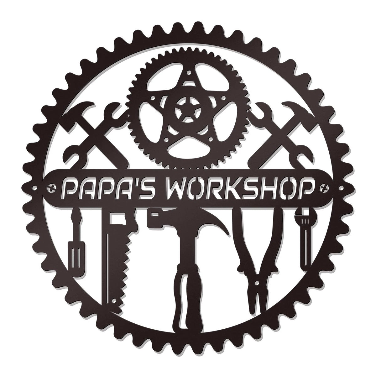 Papa's Workshop Signs Metal Garage Signs for Men Dad? Workshop Metal Sign Papa