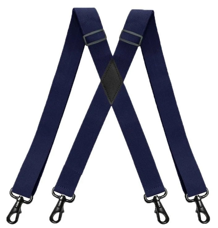 Men’s Suspenders Swivel Hooks X Back Susspenders with 4 Heavy Duty Braces Bel...