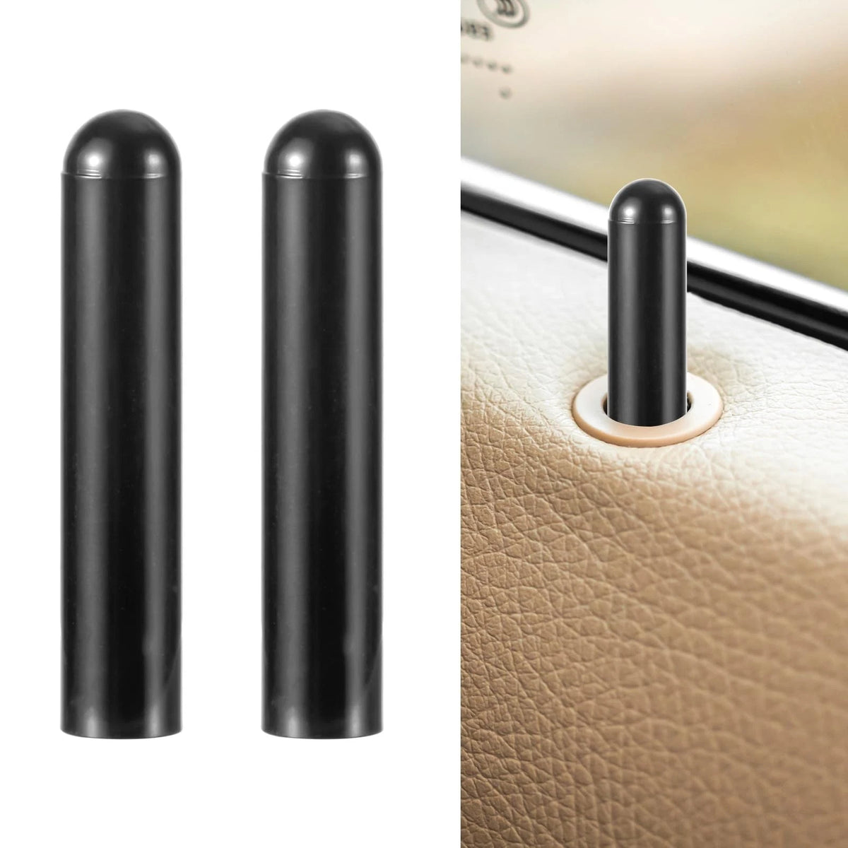 2pcs Car Door Lock Knobs, Front Door Lock Pull Knob Inner Door Lock Pull Pins Ca
