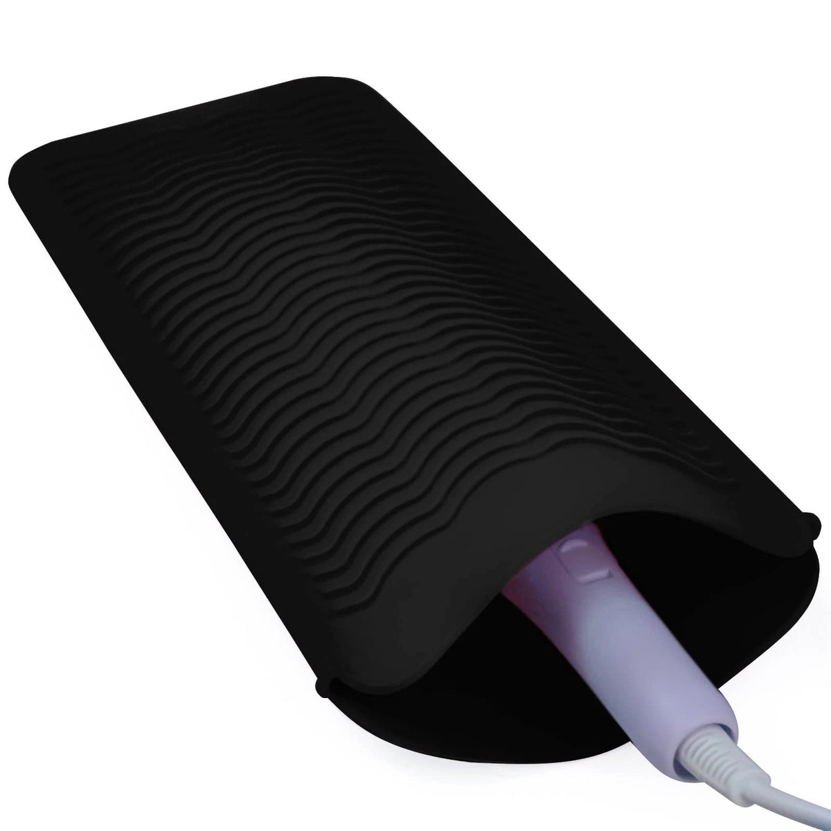 1Pack Silicone Heat Resistant Mat Pouch for Hair Straightener, Curling Iron, Fla