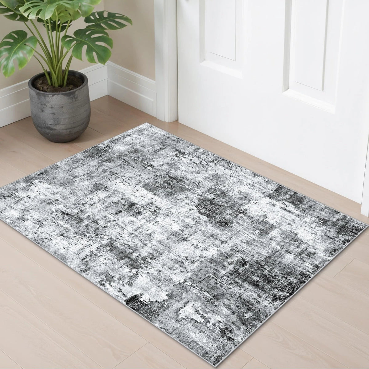 2x3 Washable Rugs for Entryway Small Area Rug, Modern Non-Slip Low Pile Soft