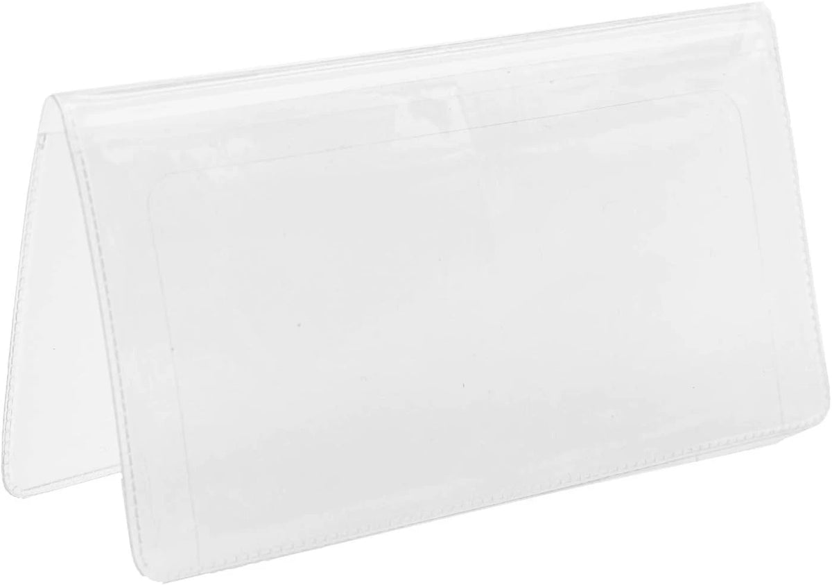 Clear Vinyl Checkbook Cover for Top Tear Personal Checks