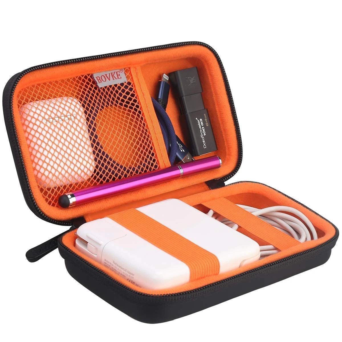 PU Hard Travel Case for Macbook Air Pro Power Adapter Apple Magsafe 2 USB-C Char