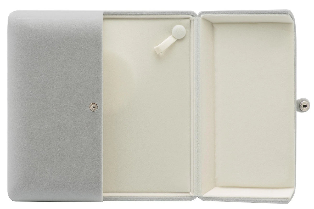 COWFEX Velvet Big Chunky Pearl Necklace Gift Box Showcase Jewelry Storage Cas...