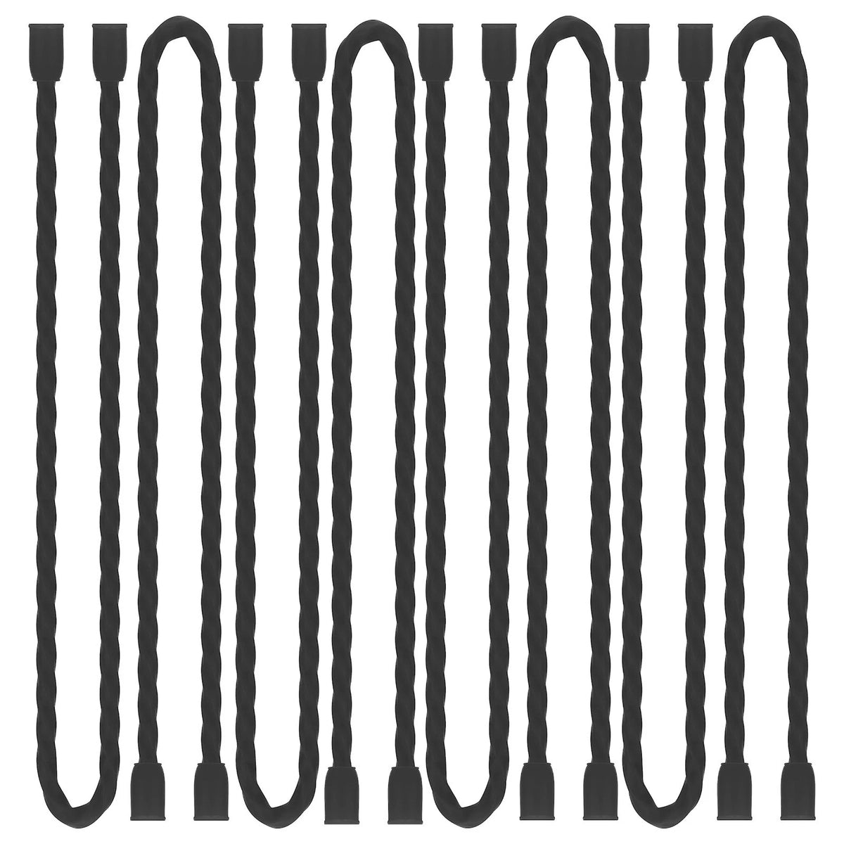 8pcs 12Inch Silicone Cable Ties Reusable Steel-Core Silicone Twist Cable Tie Str