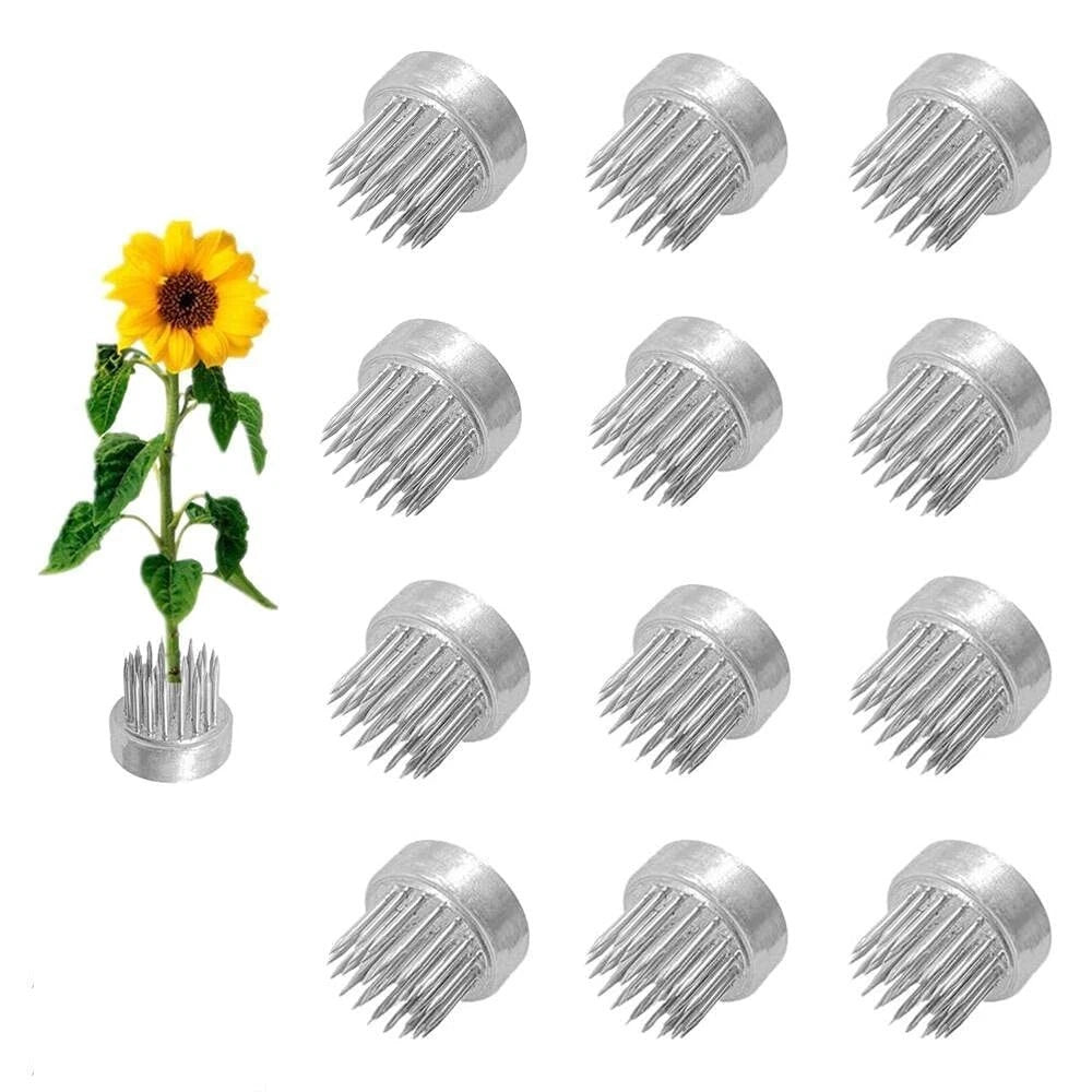 12Pcs Flower Frog 23Mm/0.9Inch Mini Floral Frog Japanese Ikebana Kenzan Table Nu