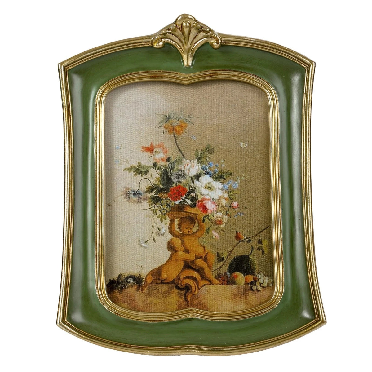 Vintage Picture Frame 4X6 Antique Ornate Photo Frame Tabletop and Wall Hanging