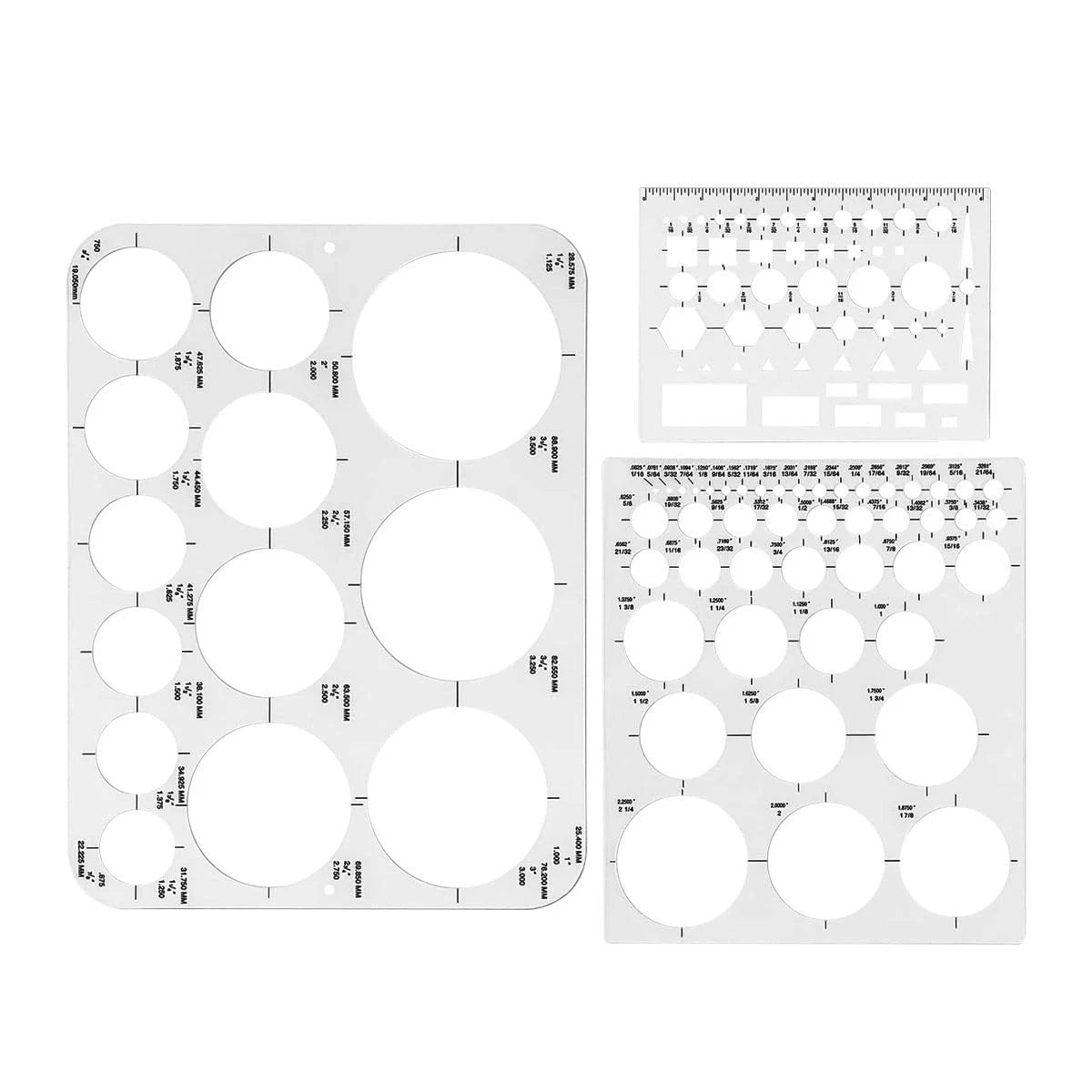 Circle Templates, Drafting Stencils Measuring Tools, Circle Stencil for Drawing,