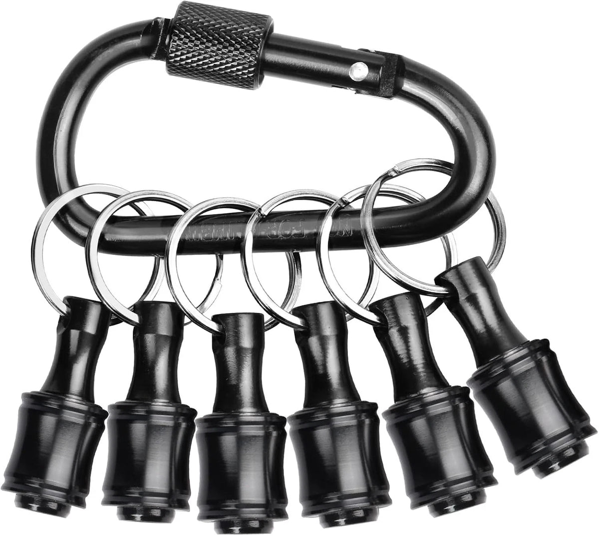 6PCS Keychain Bit Holder,Hex Drill Bit Holder for Impact Driver Drill Bit,Screwd