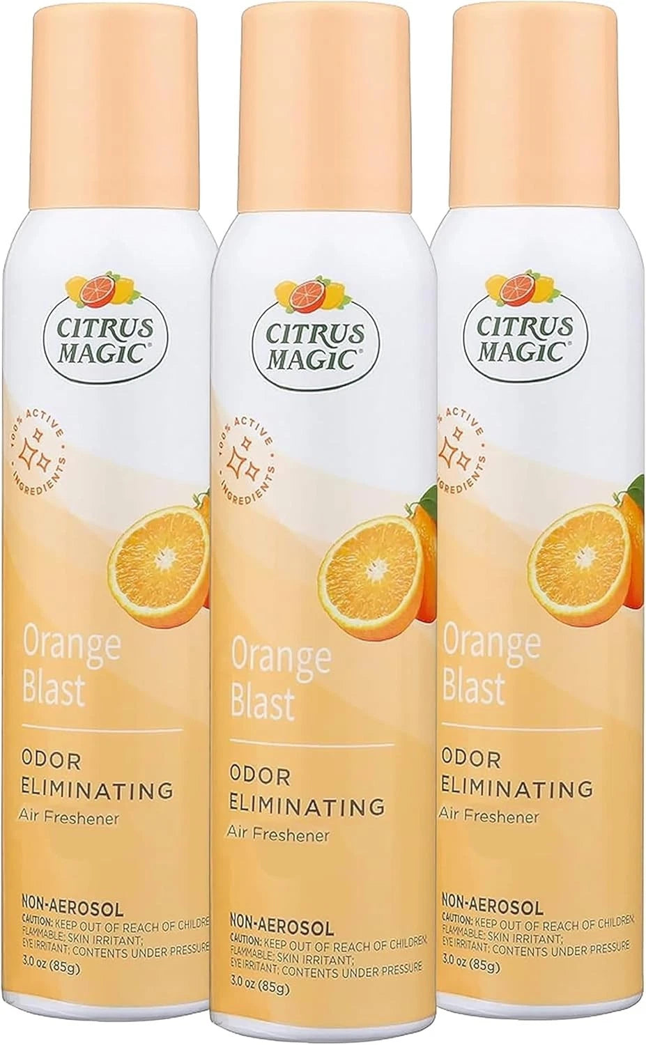 Citrus Magic Odor Eliminator Air Freshener Spray for Home, Orange Blast, 3-Ounce