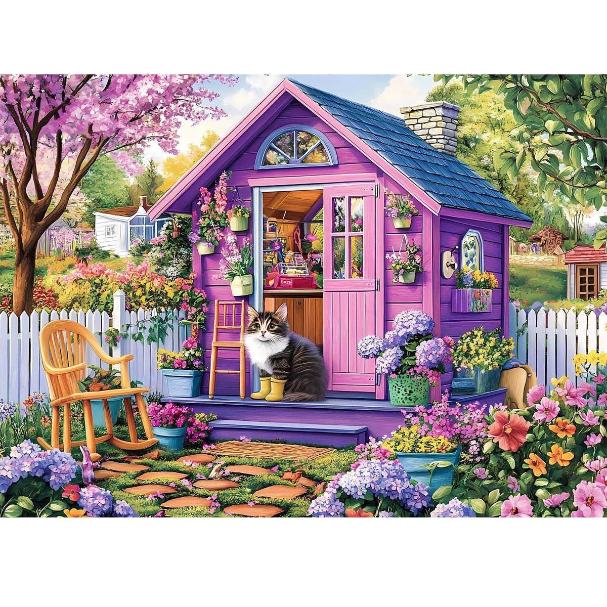 300 Piece Puzzles for Adults Garden 300 Piece Puzzles for Kids Ages 8-10 10-12 J