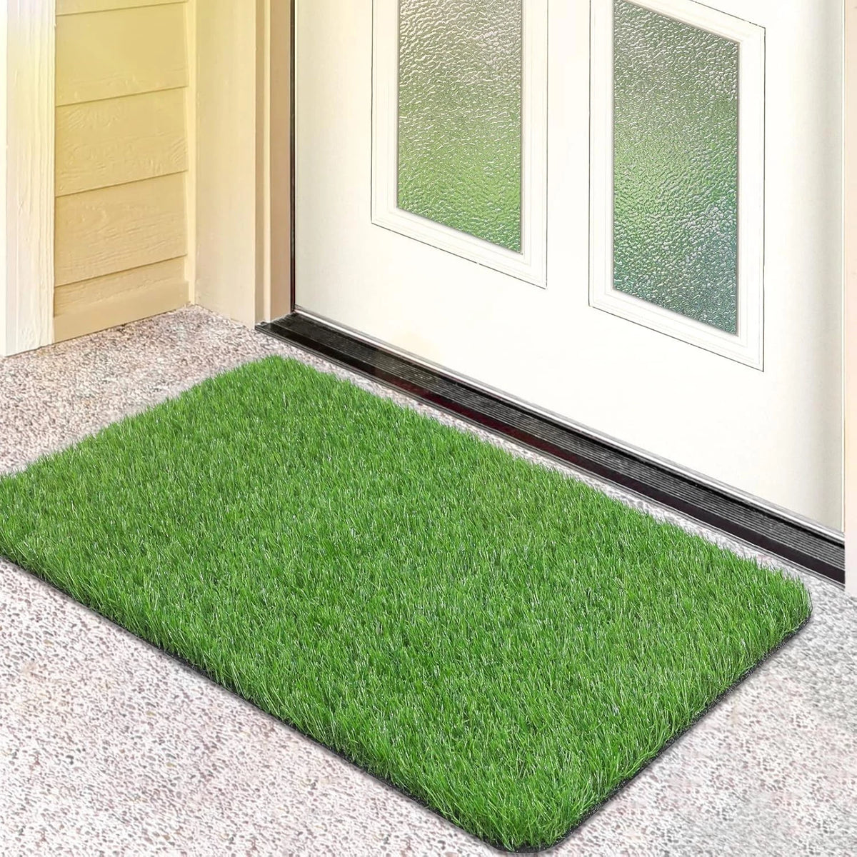 Artificial Grass Door Mat, Turf Grass Front Door Mats Outdoor/Indoor 17” x 30”