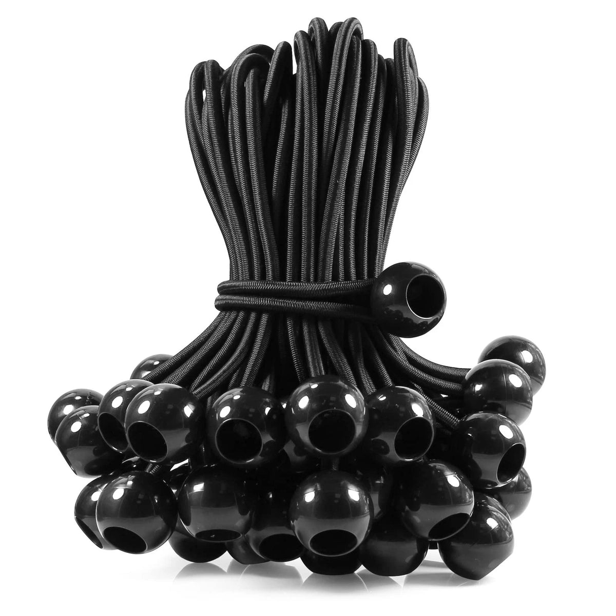 Ball Bungee Cords 12 inch, 50 Piece