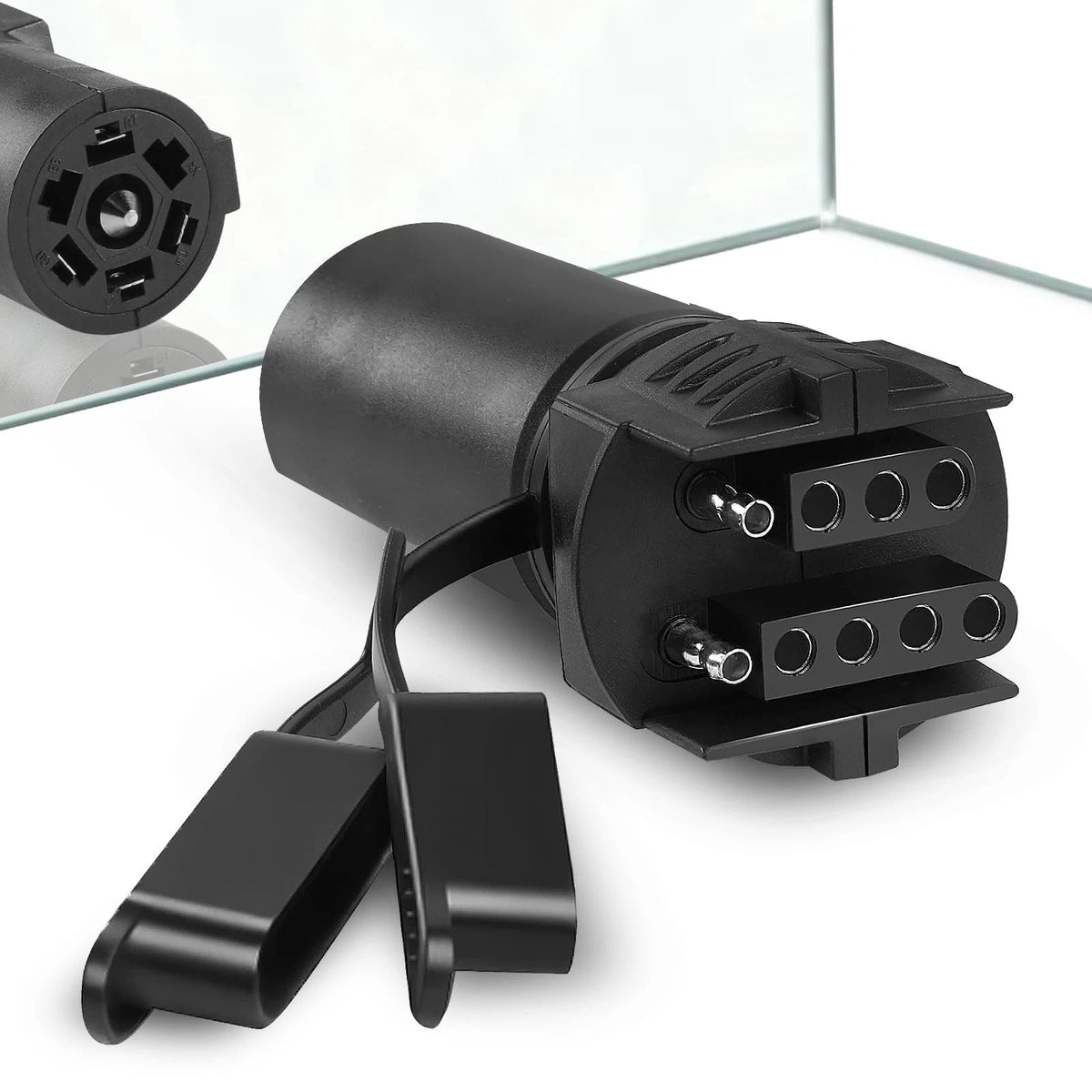 7 to 4 & 5 Pin Trailer Light Adapter，Convenient 2in1 Design Trailer Plug Adap...
