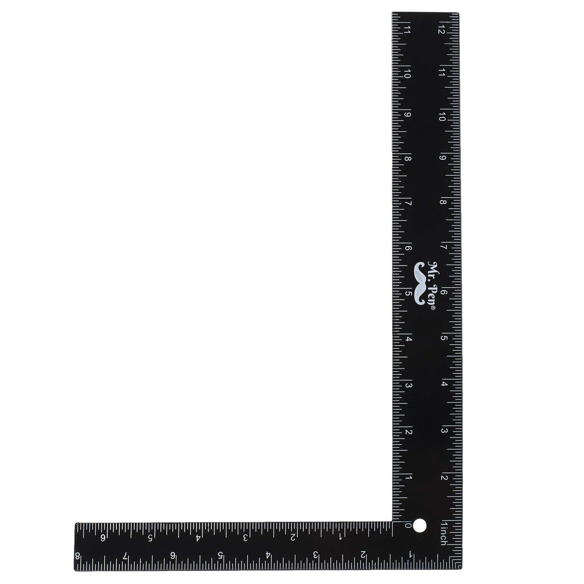 Mr. Pen- Metal Carpenter Square, 8 x 12 Inch Black