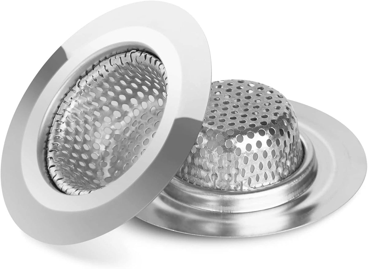 Bathtub Drain Screen Sink Hair Remover Bathroom Catcher Clogged Drains Trap 2pcs