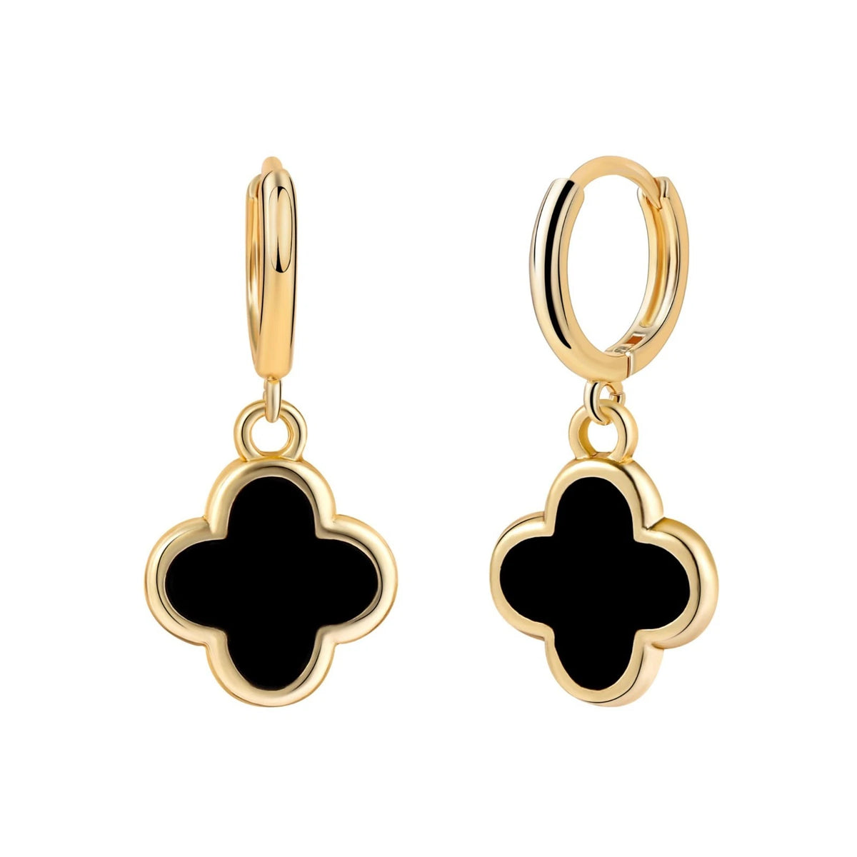 Clover Earrings for Women Four Leaf Drop Dangle Earring 14K Gold Plated Hypoalle
