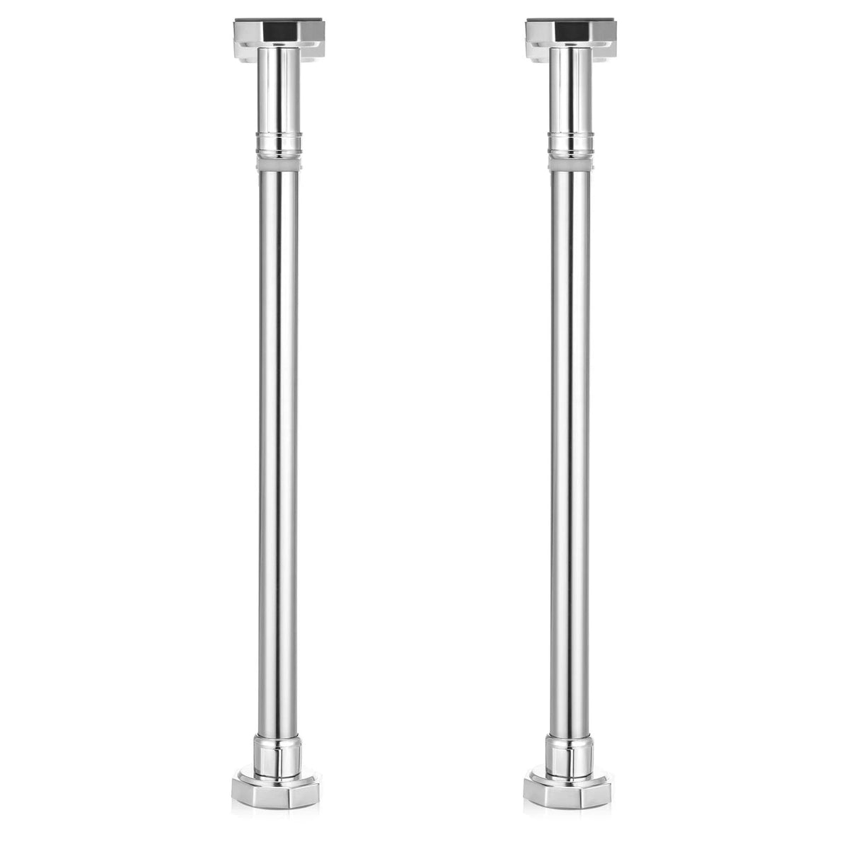 Adjustable Undermount Sink Brackets - 2 Pcs Stainless Steel Sink Support Pole