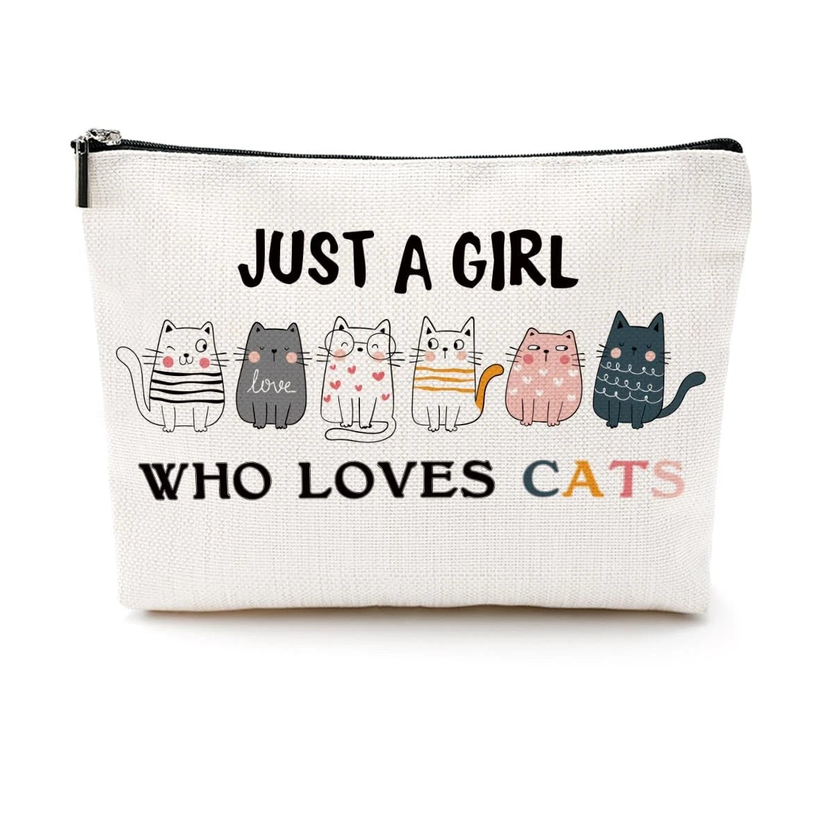 Cat Gifts Funny Cat Makeup Bag Cat Themed Gifts Cat Lover Gifts for Women Cat Mo