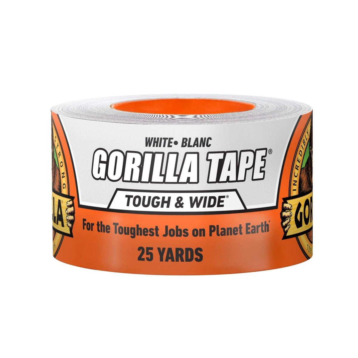 Gorilla Tape Tough & Wide, White Tape, 2.88