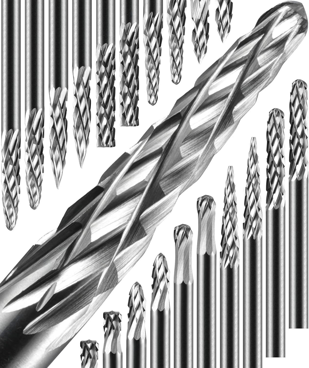 20 Pcs Carbide Burr Set 1/8