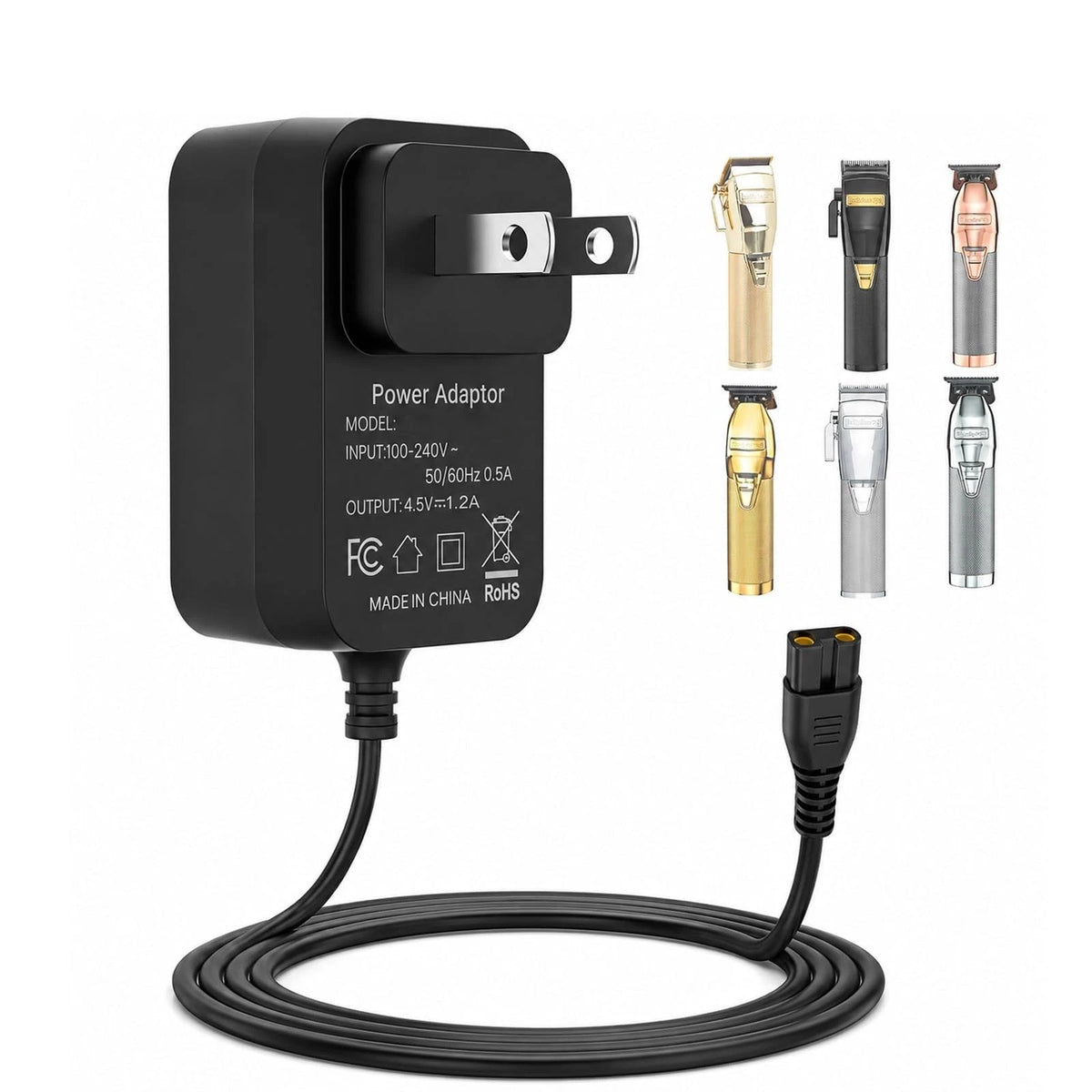 4.5V Charger Cord for Babyliss PRO Clipper & Trimmer FX870 FX788 FX787 FXSSM FX8