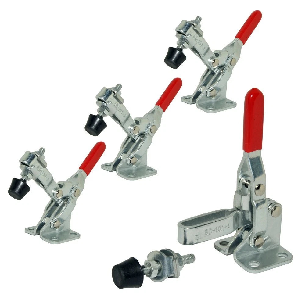 4 Pcs Vertical Hand Tool 101-A Quick-Release Toggle Clamp 110 lbs
